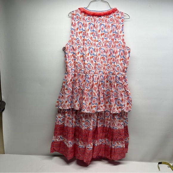 Vineyard Vines Floral Sleeveless Red Dress size XL - Picture 2 of 7